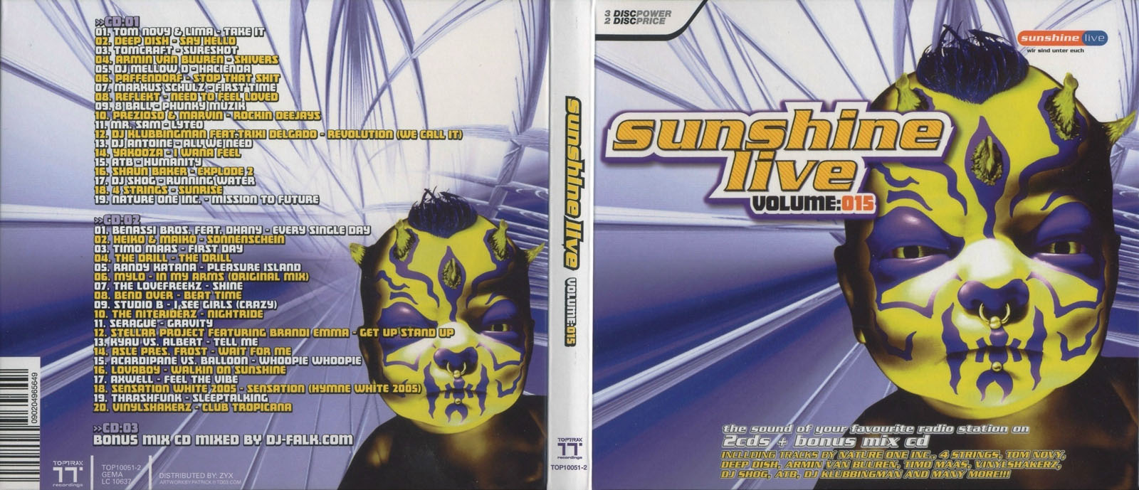 Sunshine Live Vol 15 Booklet