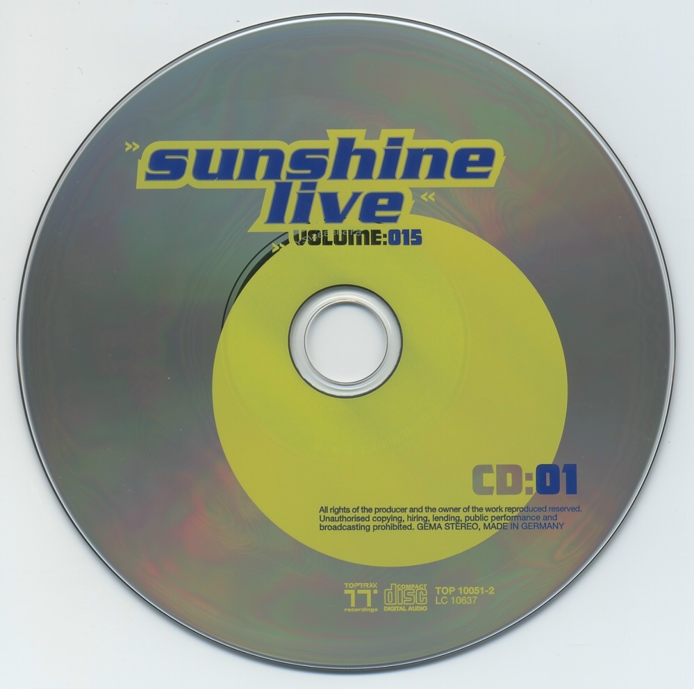 Sunshine Live Vol 15 CD01