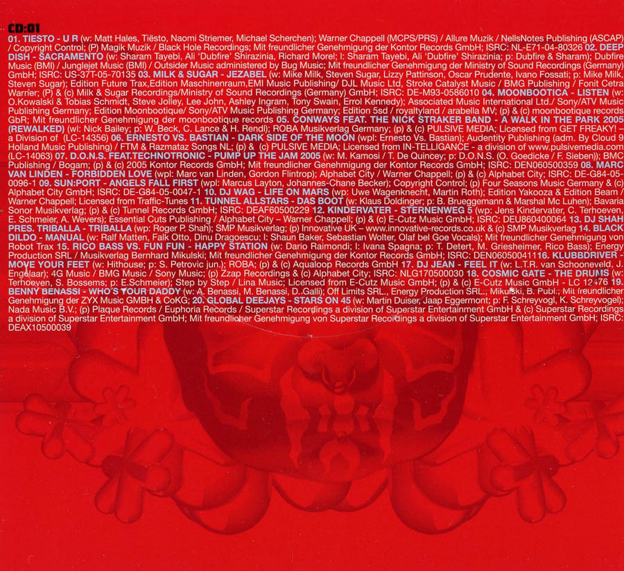 Sunshine Live Vol 16 Inlay