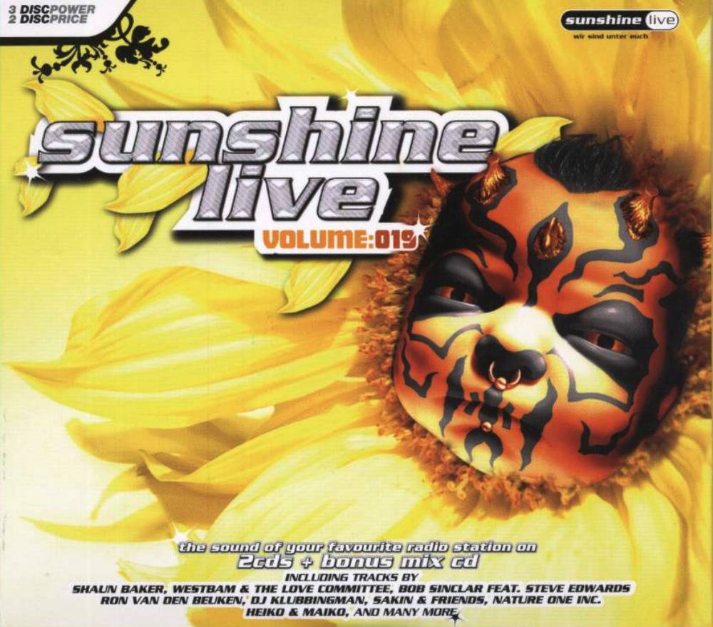 Sunshine Live Vol 19 Front