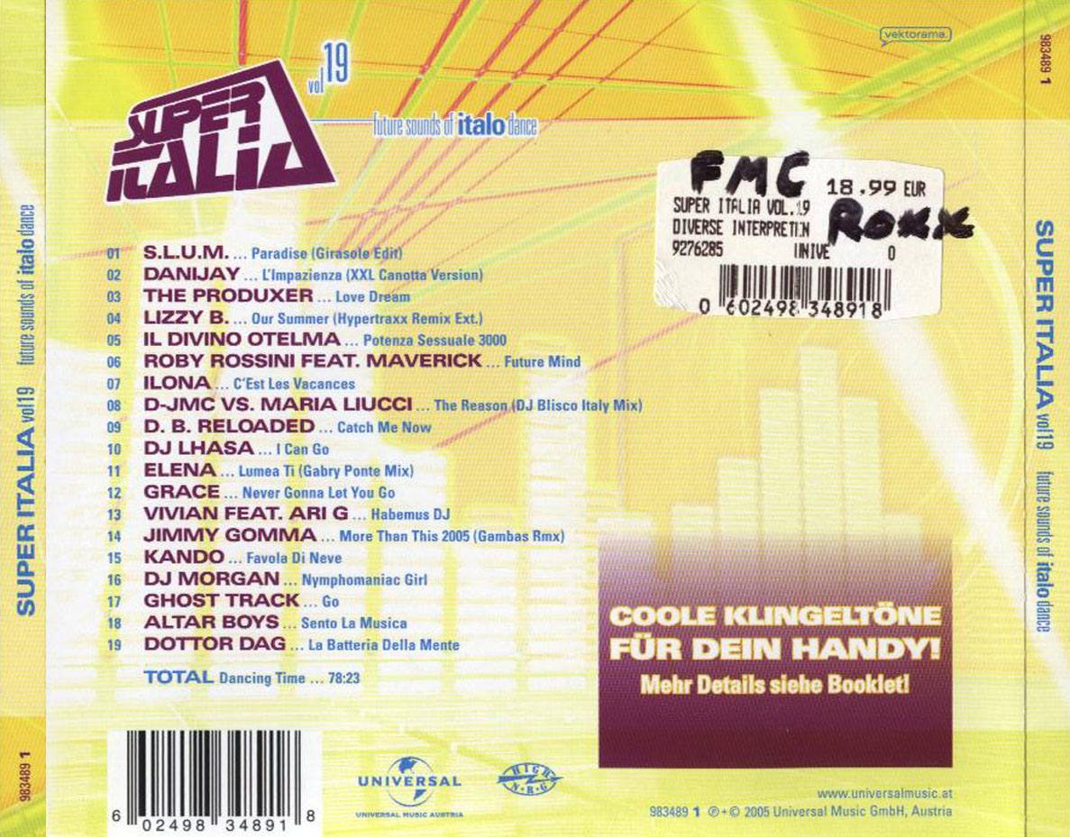 Super Italia Vol 19 Back