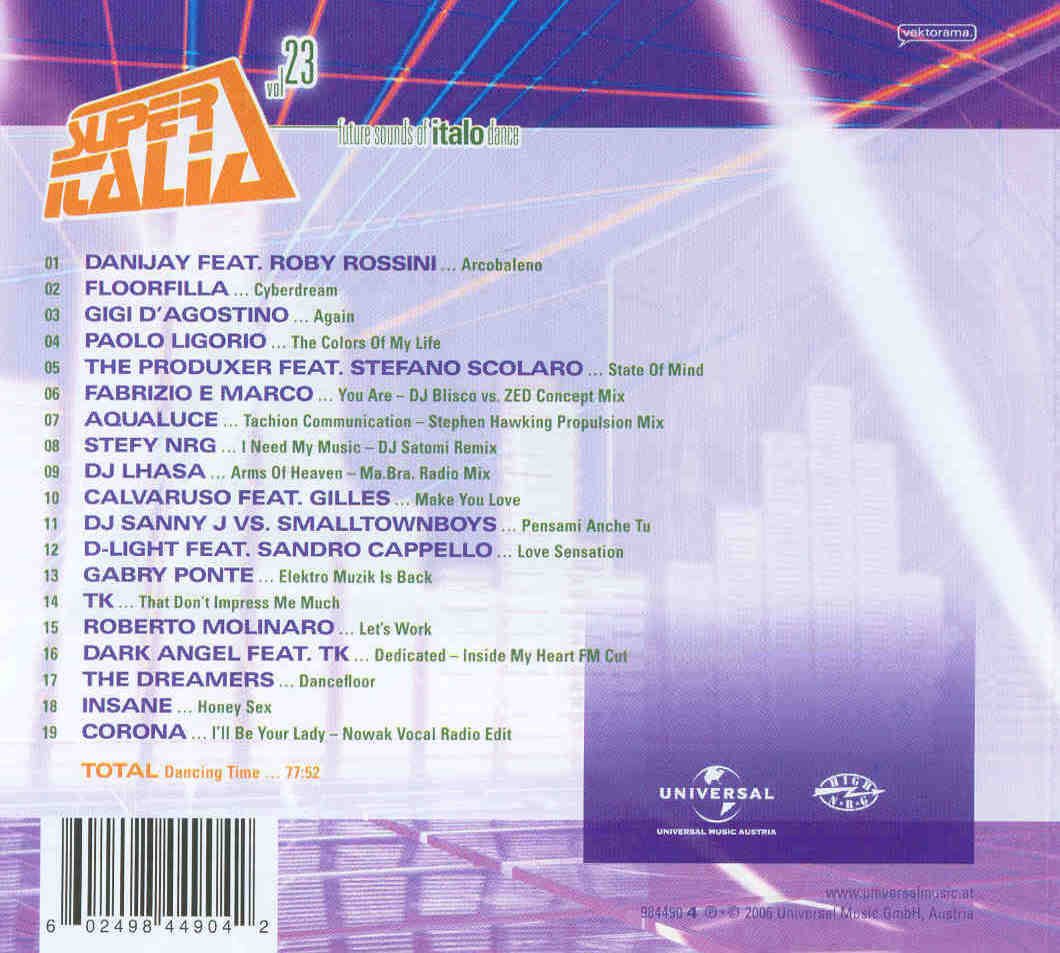 Super Italia Vol 23 Back