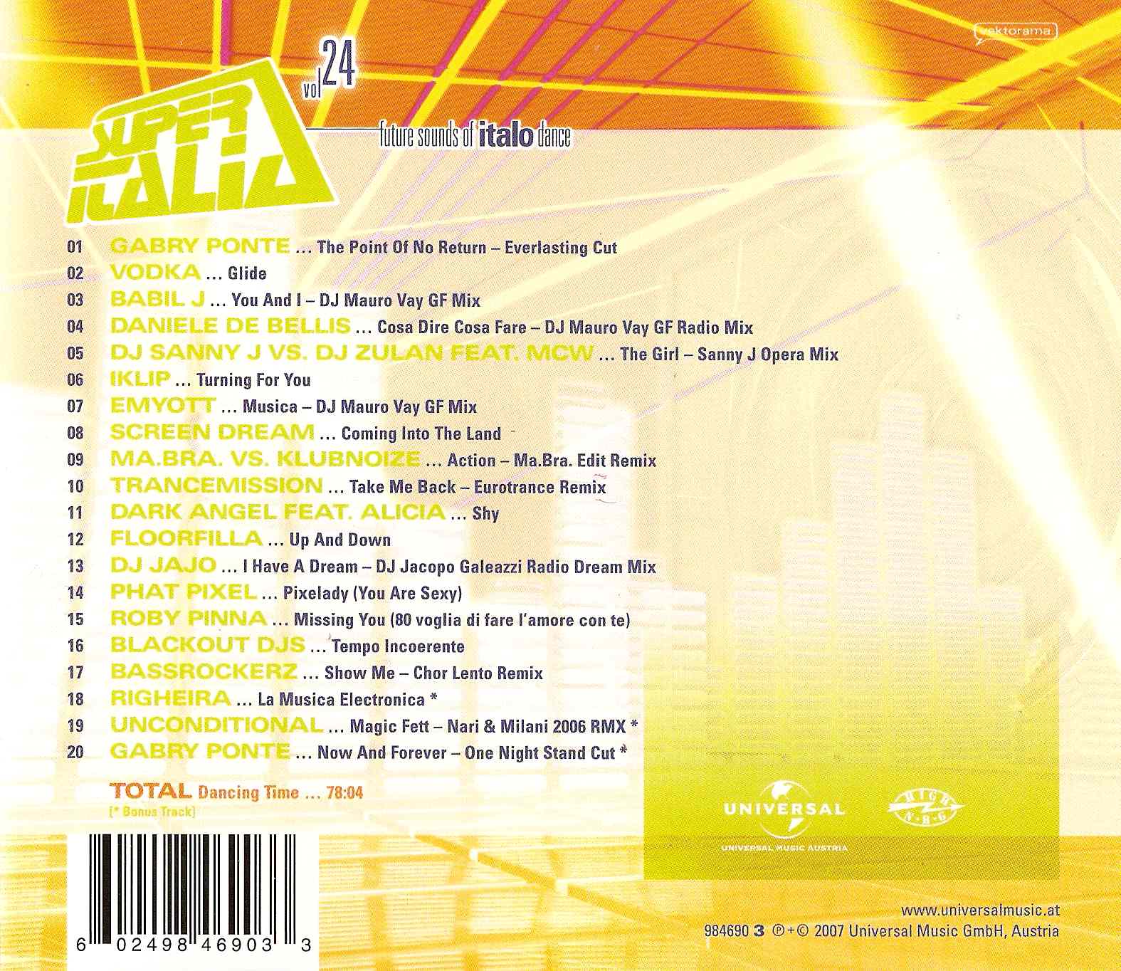 Super Italia Vol 24 Back