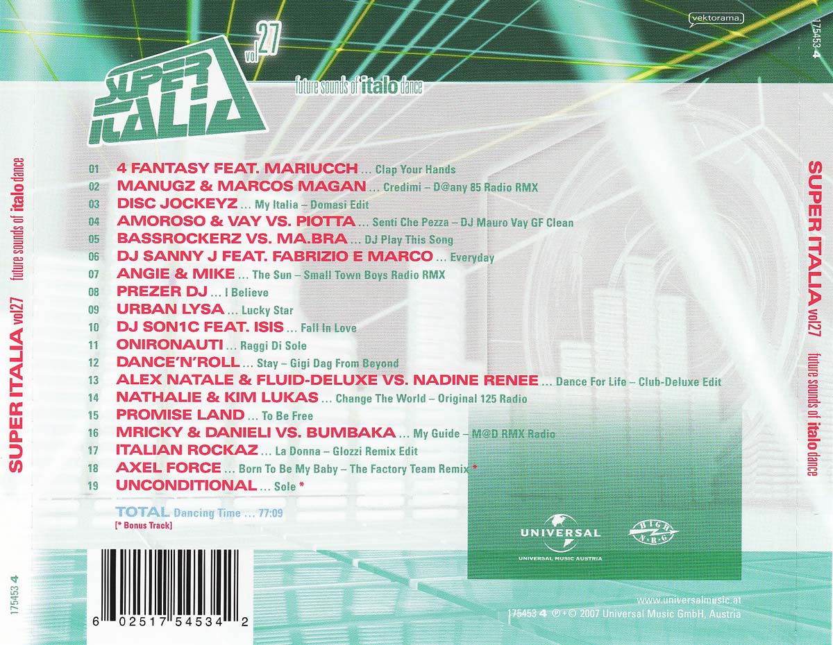 Super Italia Vol 27 Back