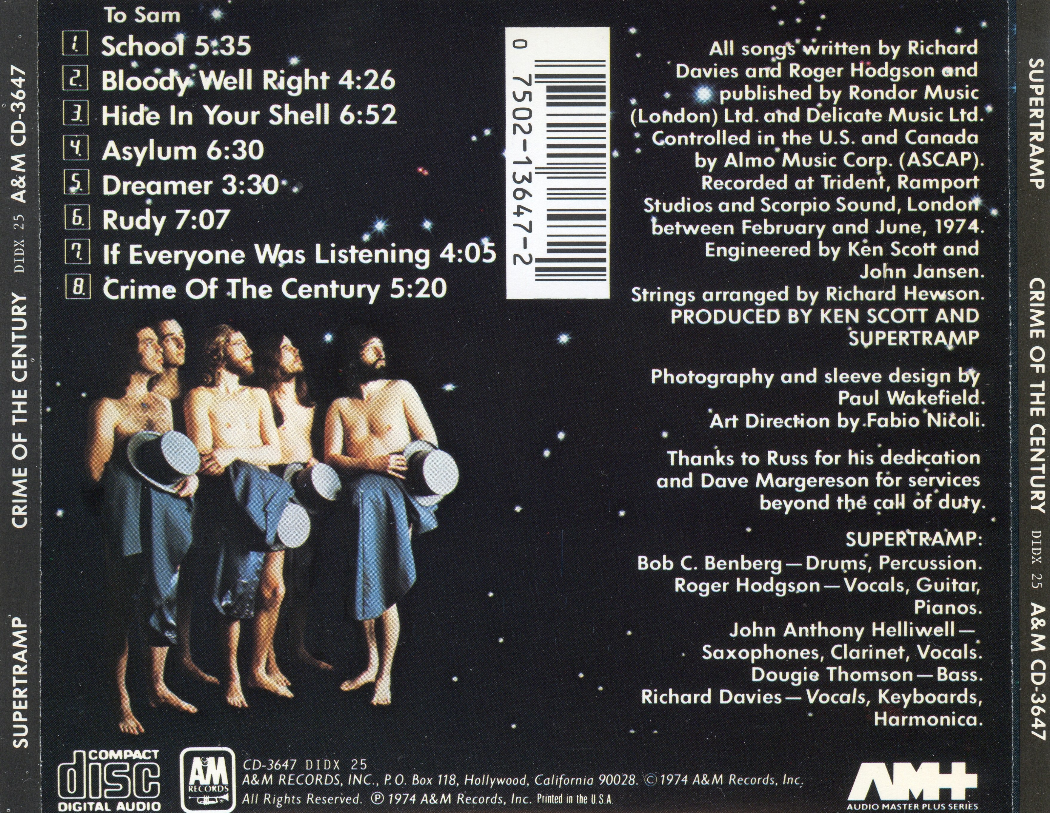 Supertramp  Crime Of The Century back 