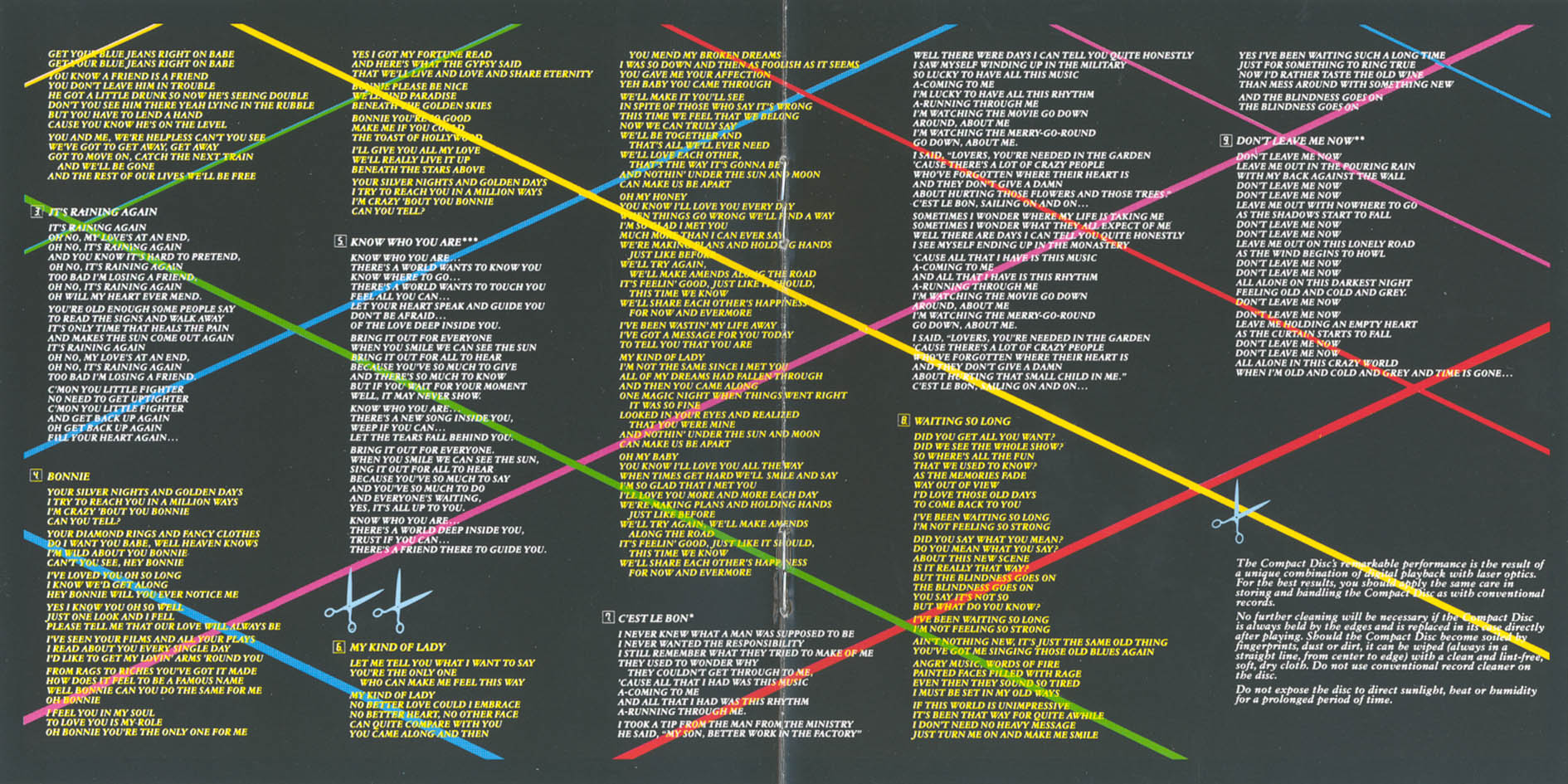 Supertramp  Famous Last Words booklet1 