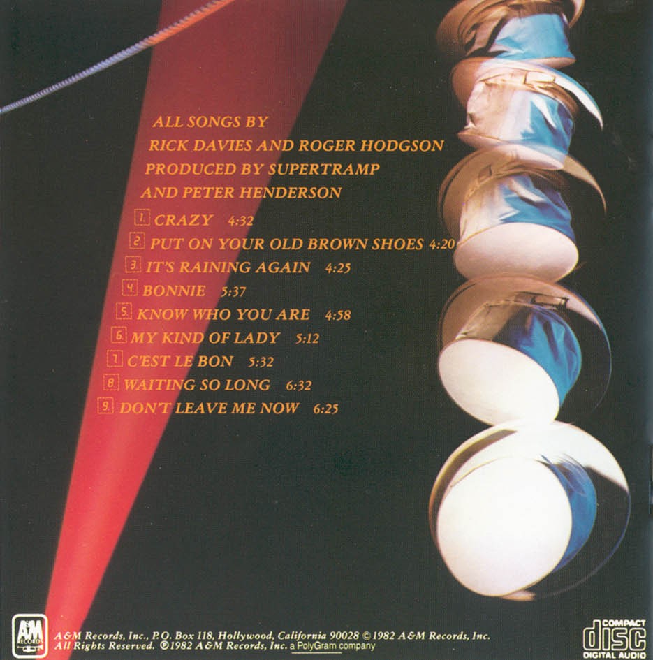 Supertramp  Famous Last Words frontinside 