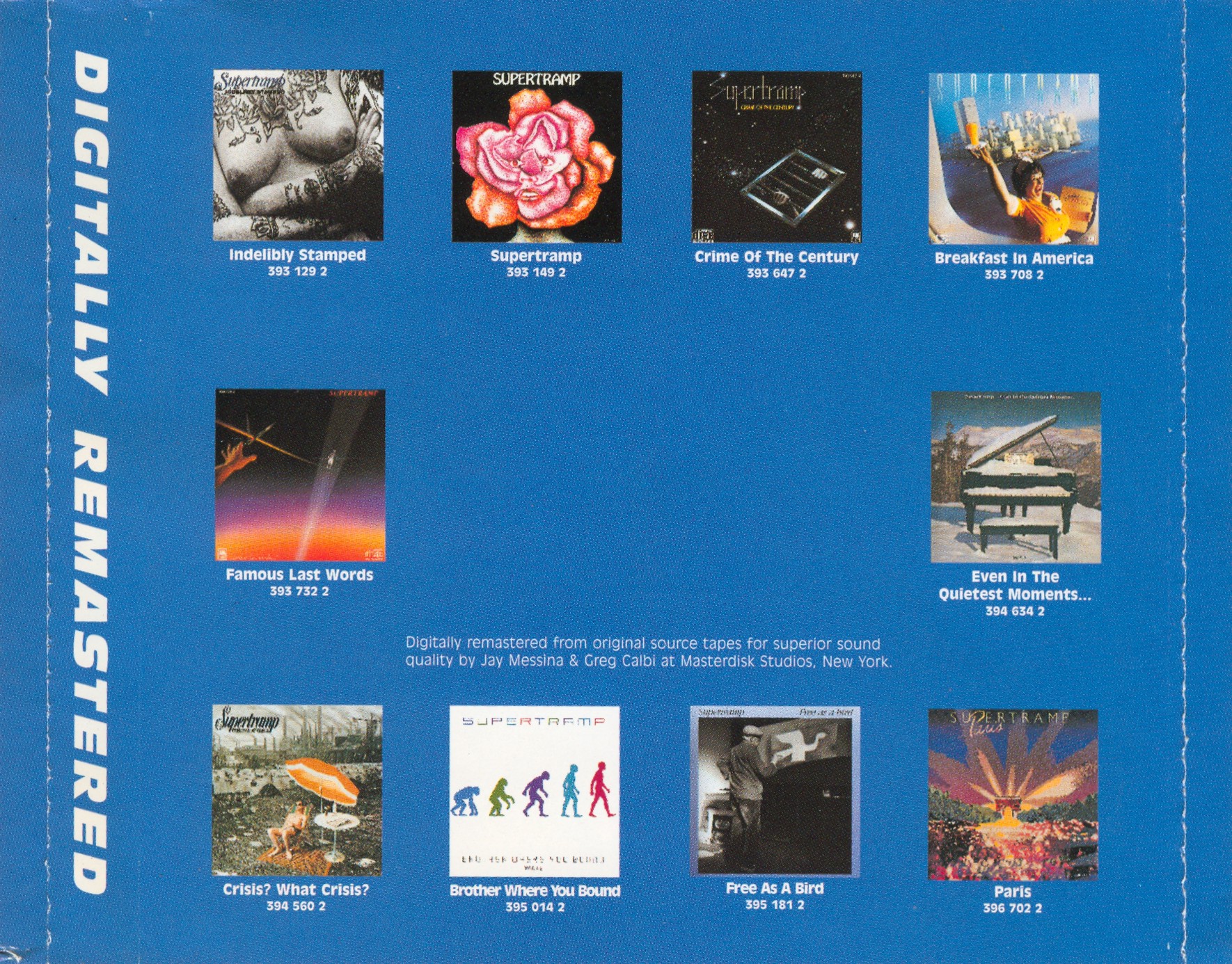 Supertramp  Paris Live backinside 