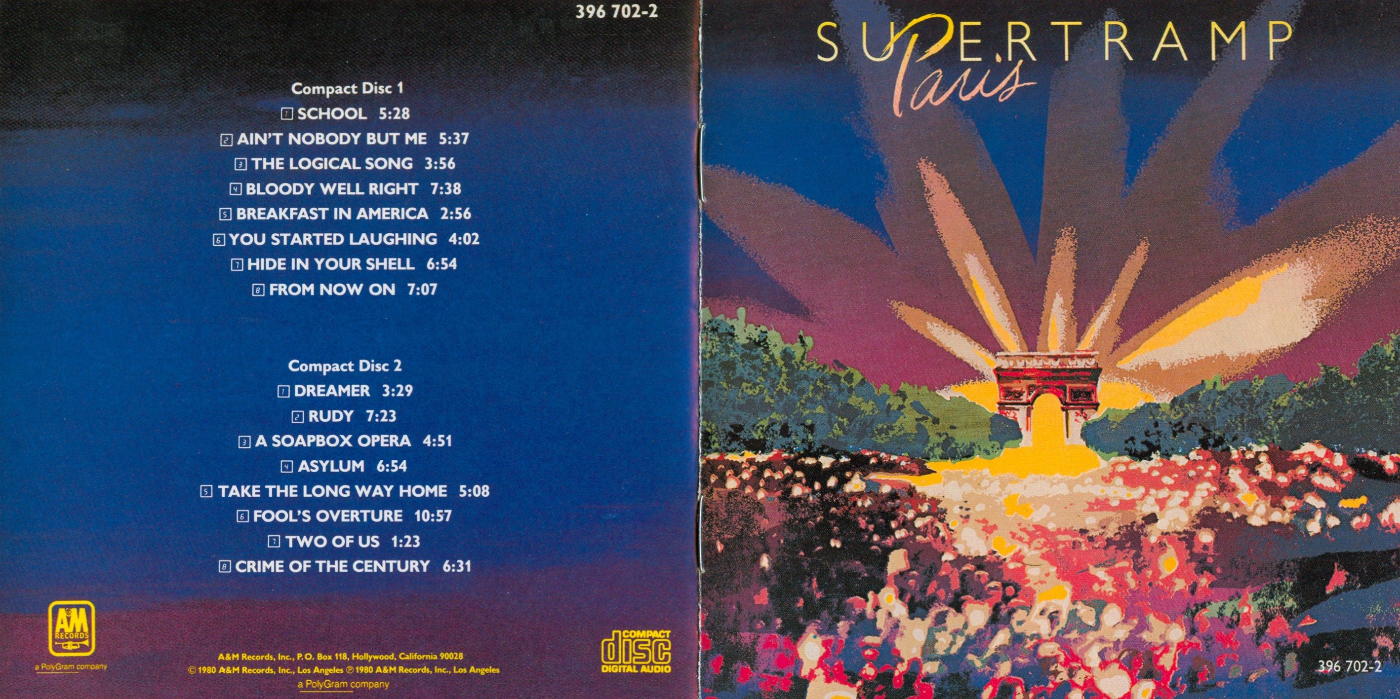 Supertramp  Paris Live booklet1 
