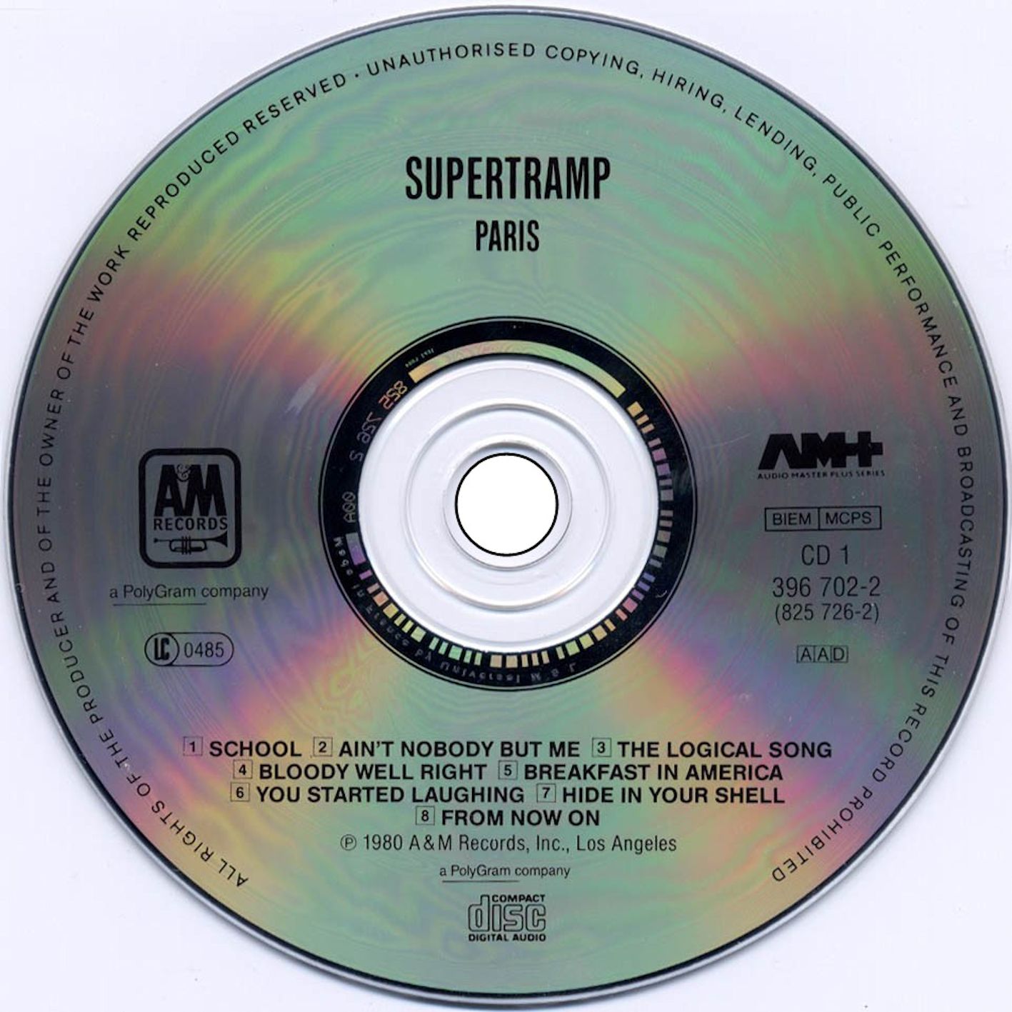 Supertramp  Paris Live cd2 