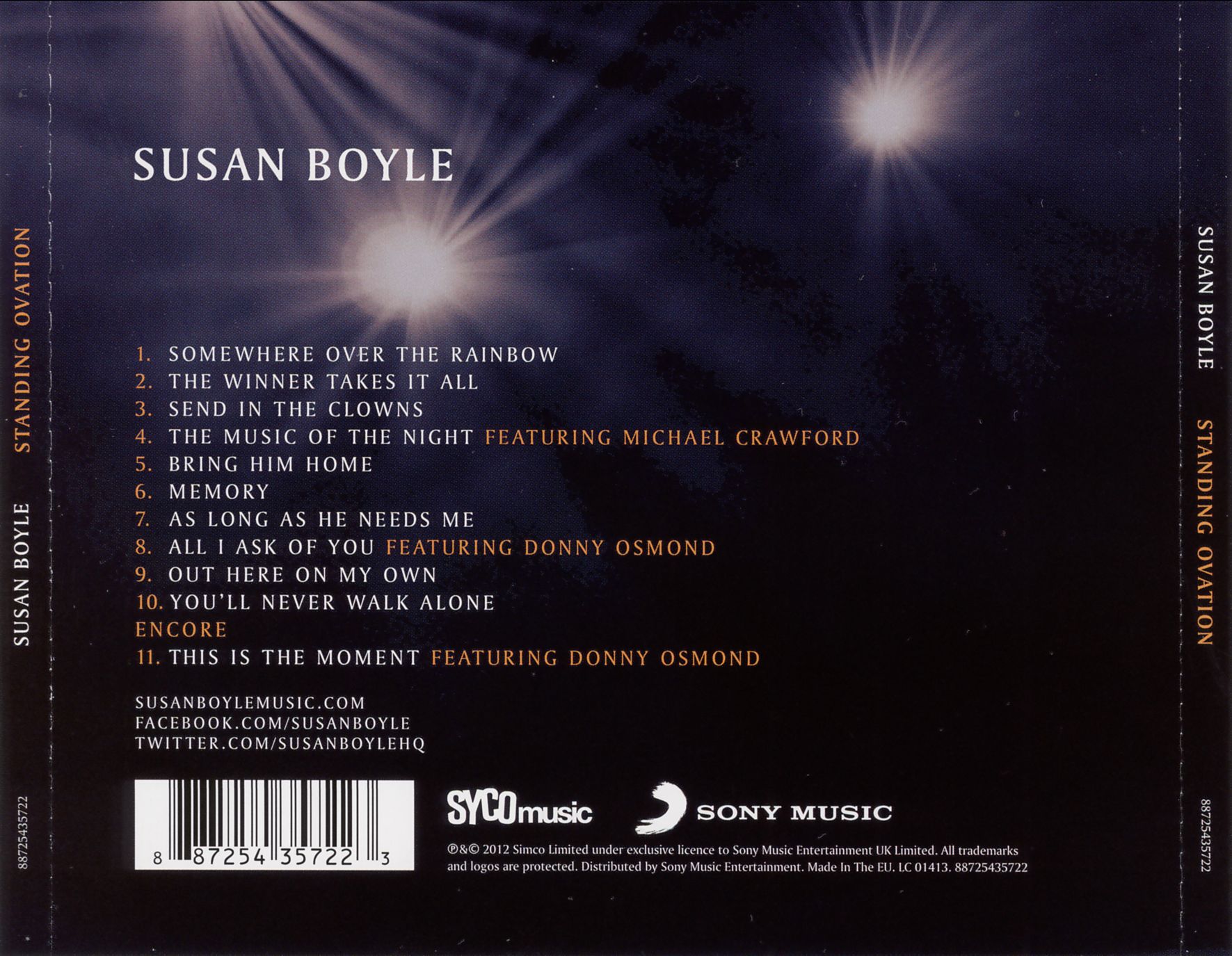 Susan Boyle  Standing Ovation back 
