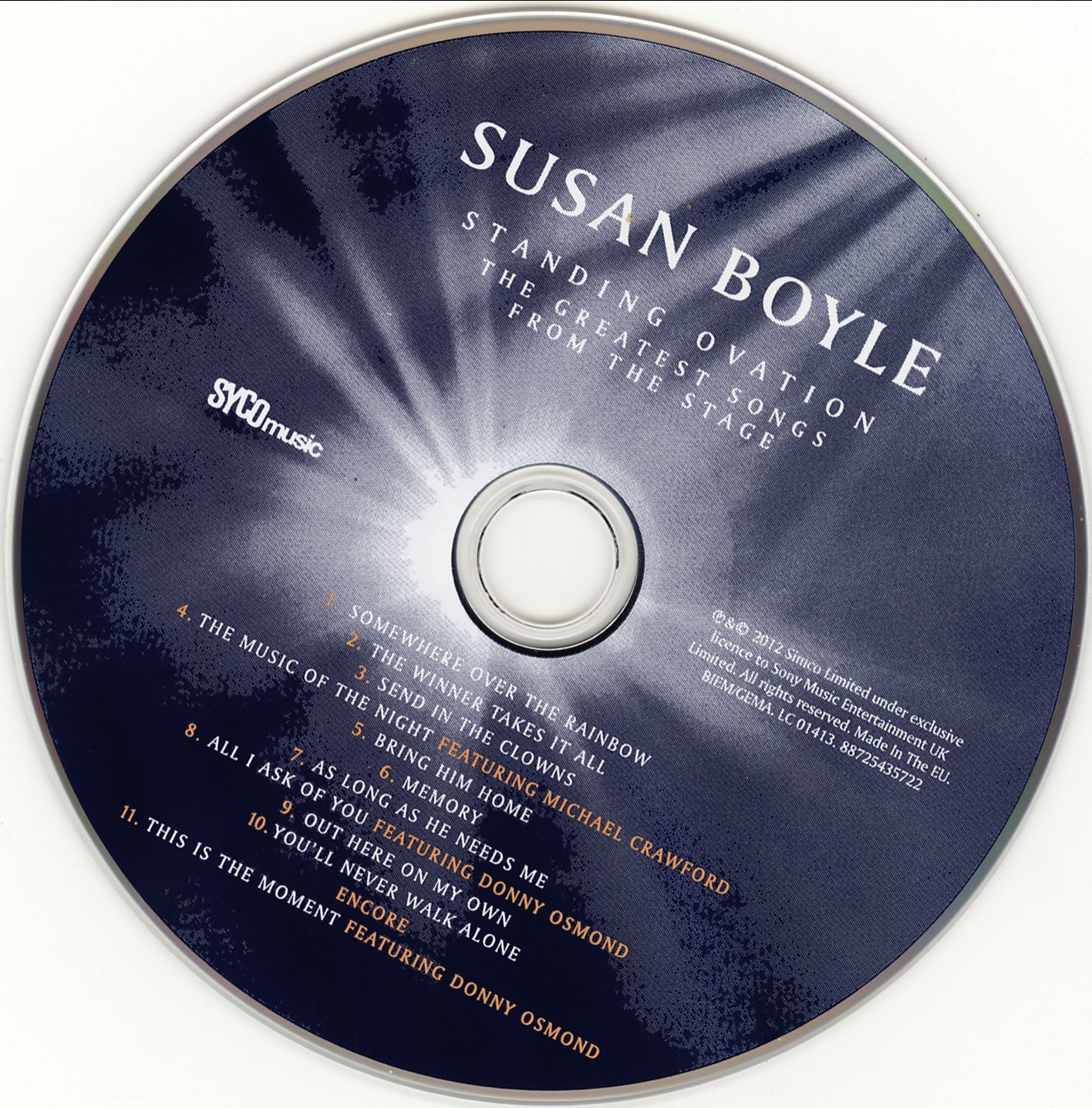 Susan Boyle  Standing Ovation cd 
