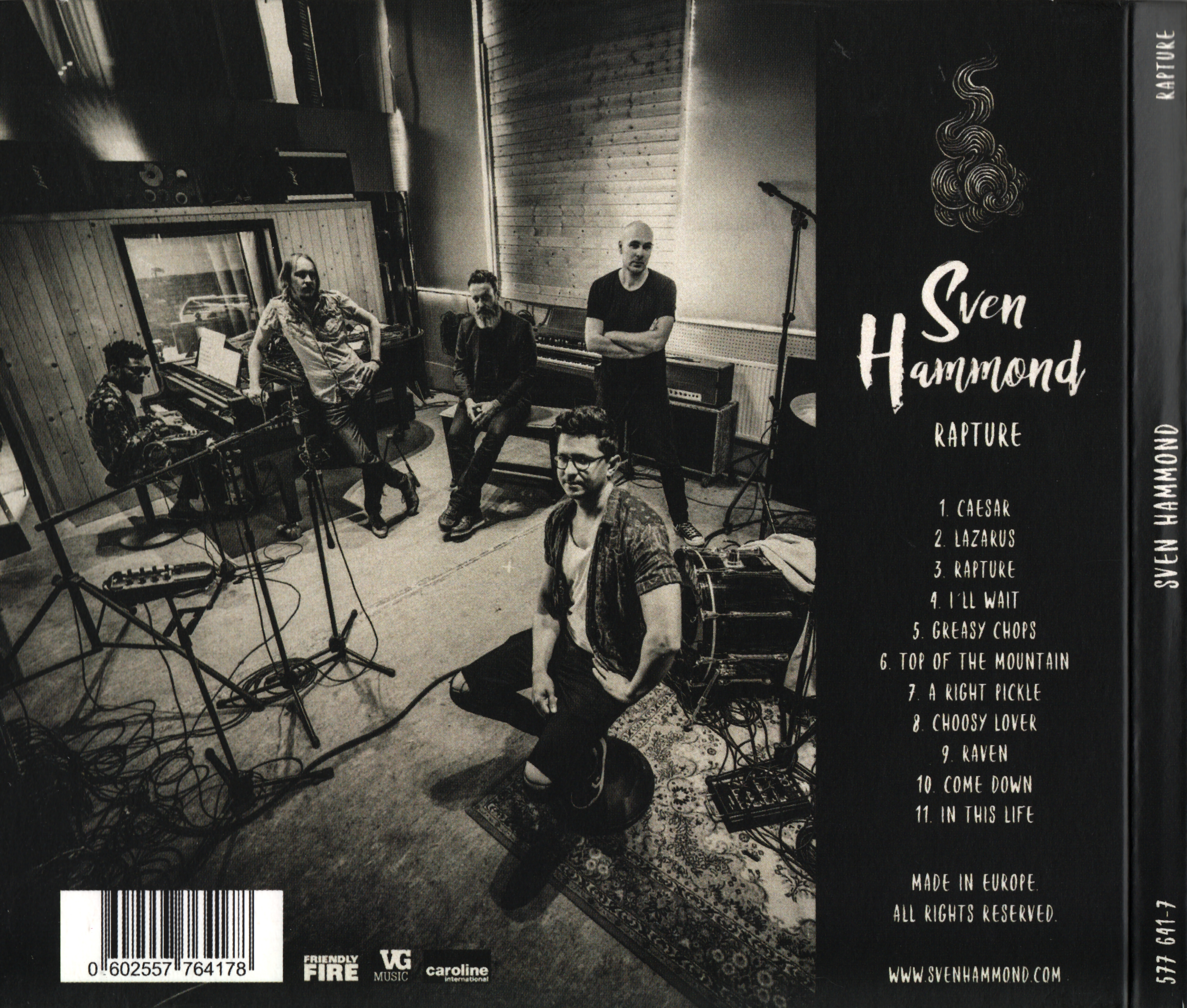 Sven Hammond  Rapture back 