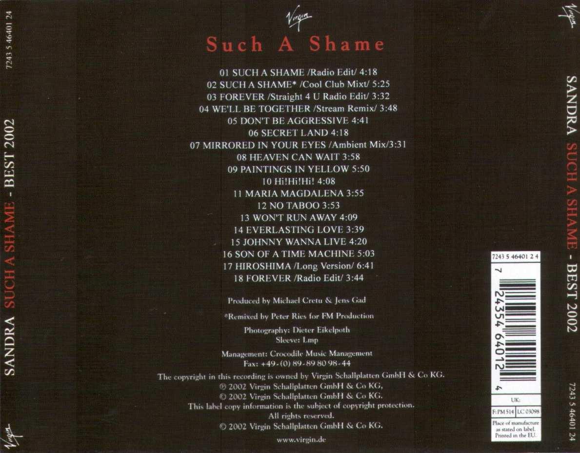 sandra  such a shame b