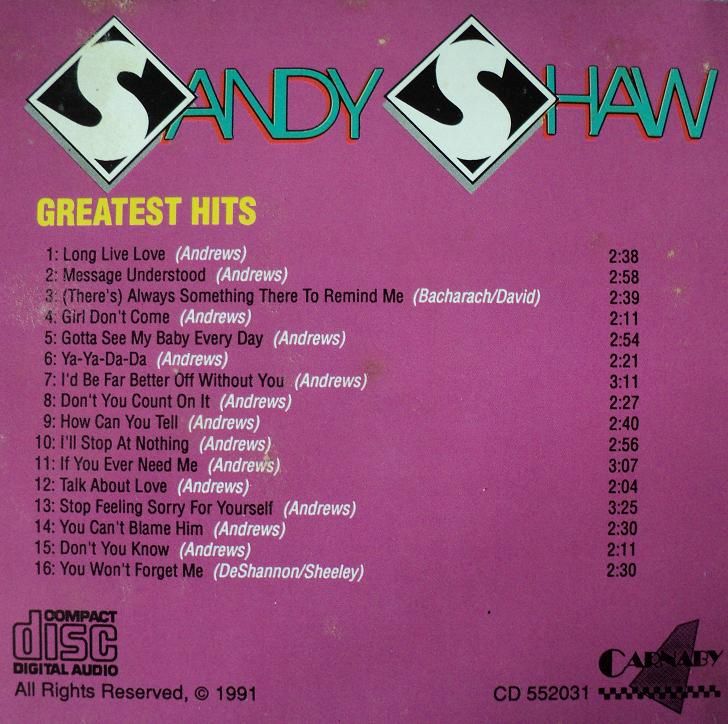 sandy shaw greatest hits sandie shaw 