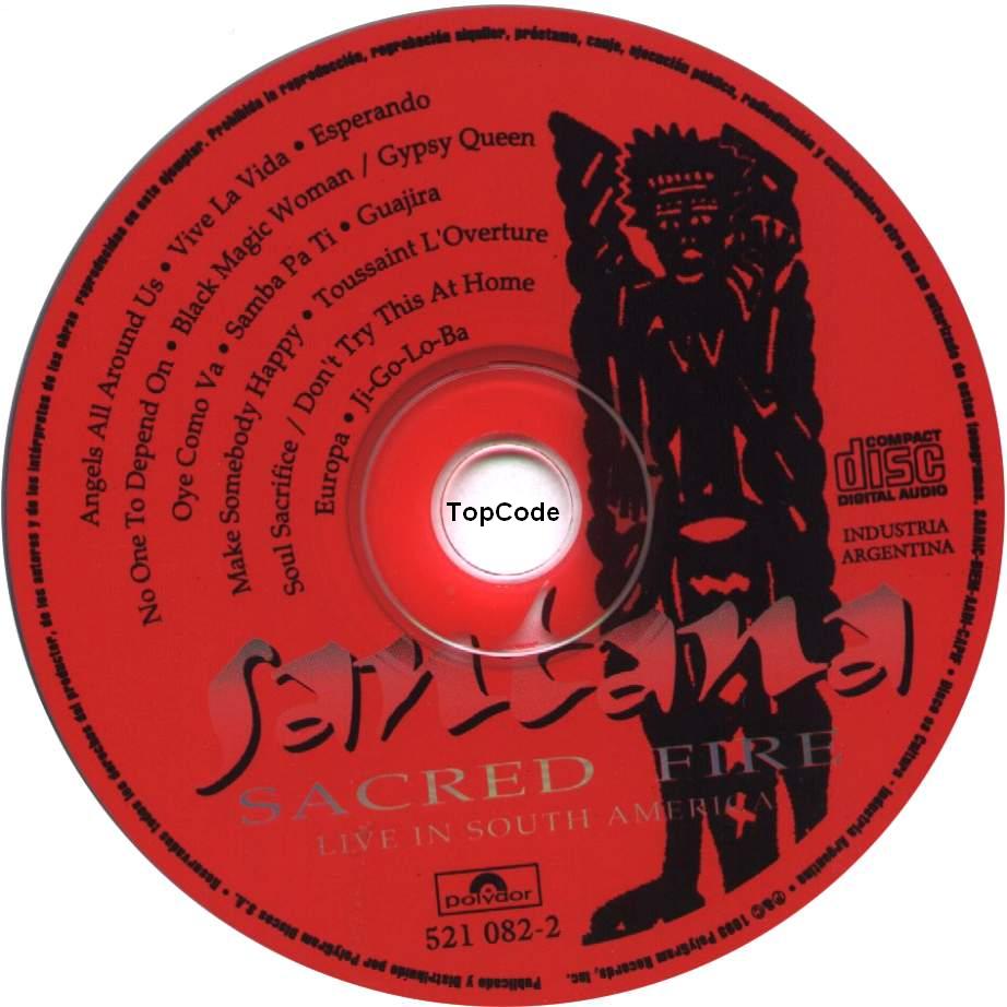 santana  sacred fire cd