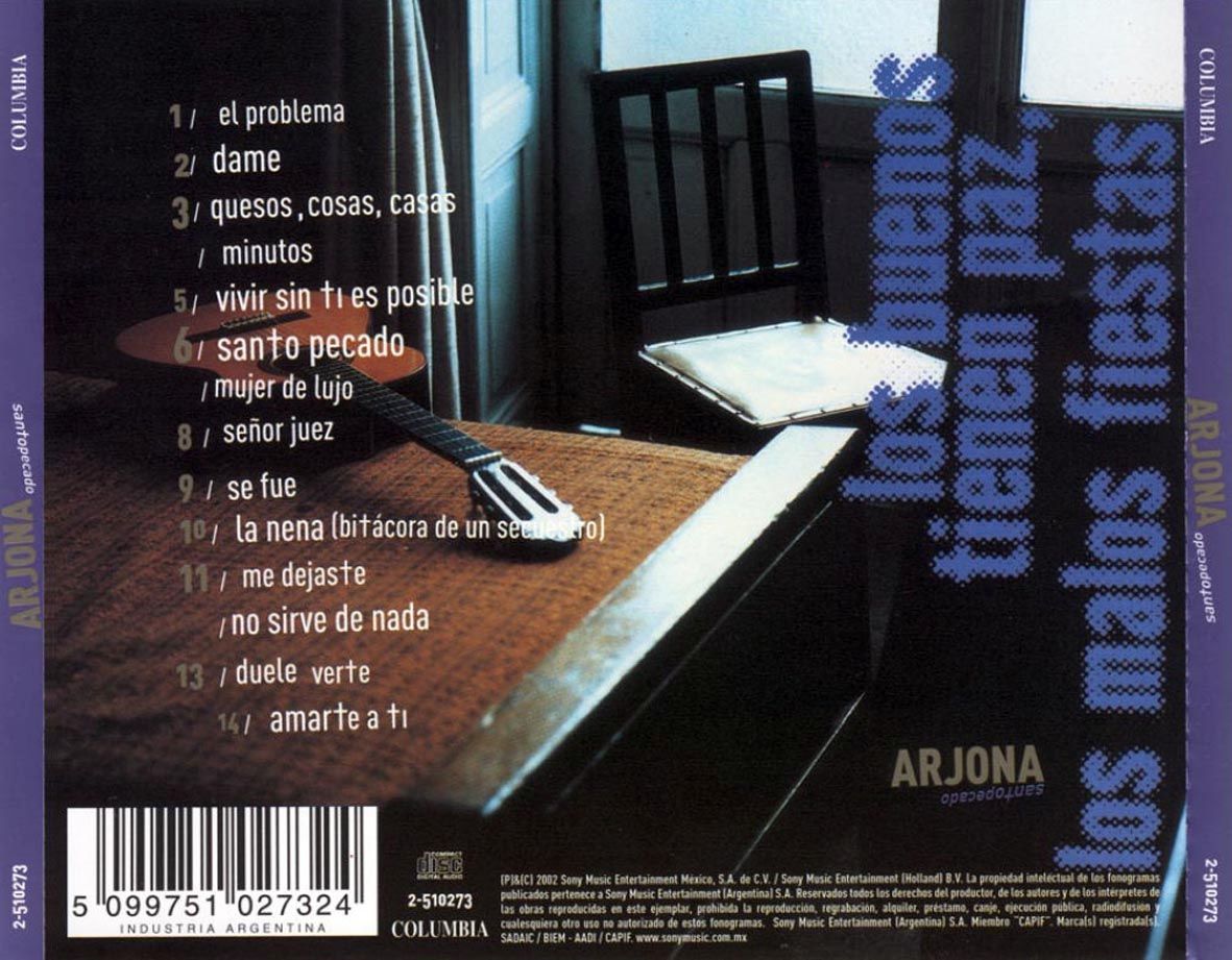 santo pecado ricardo arjona 