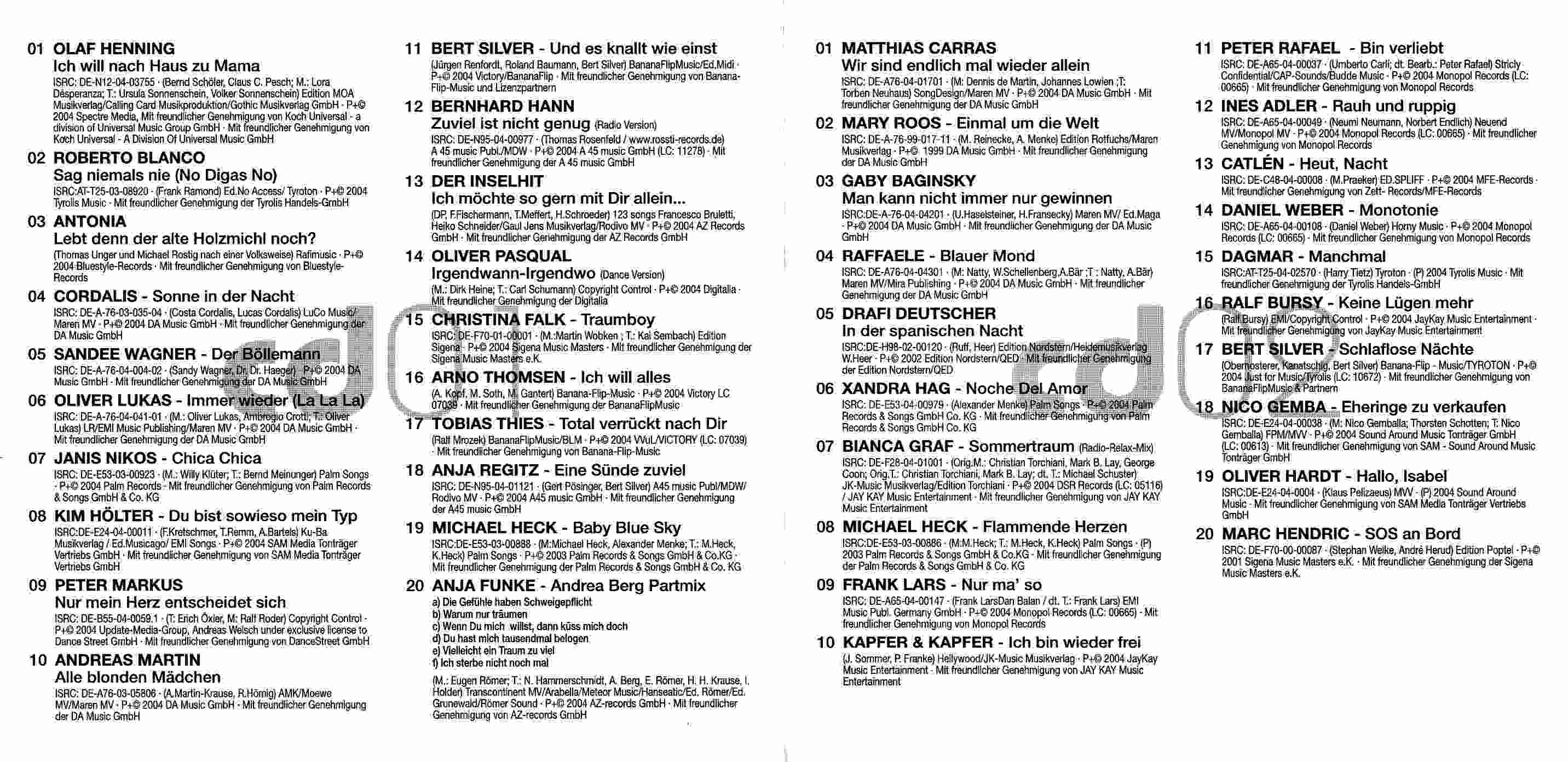 schlagerglueck 2005 inlay1