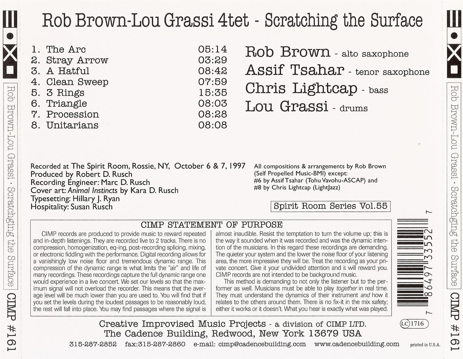 scratching the surfa lou grassi quartet 