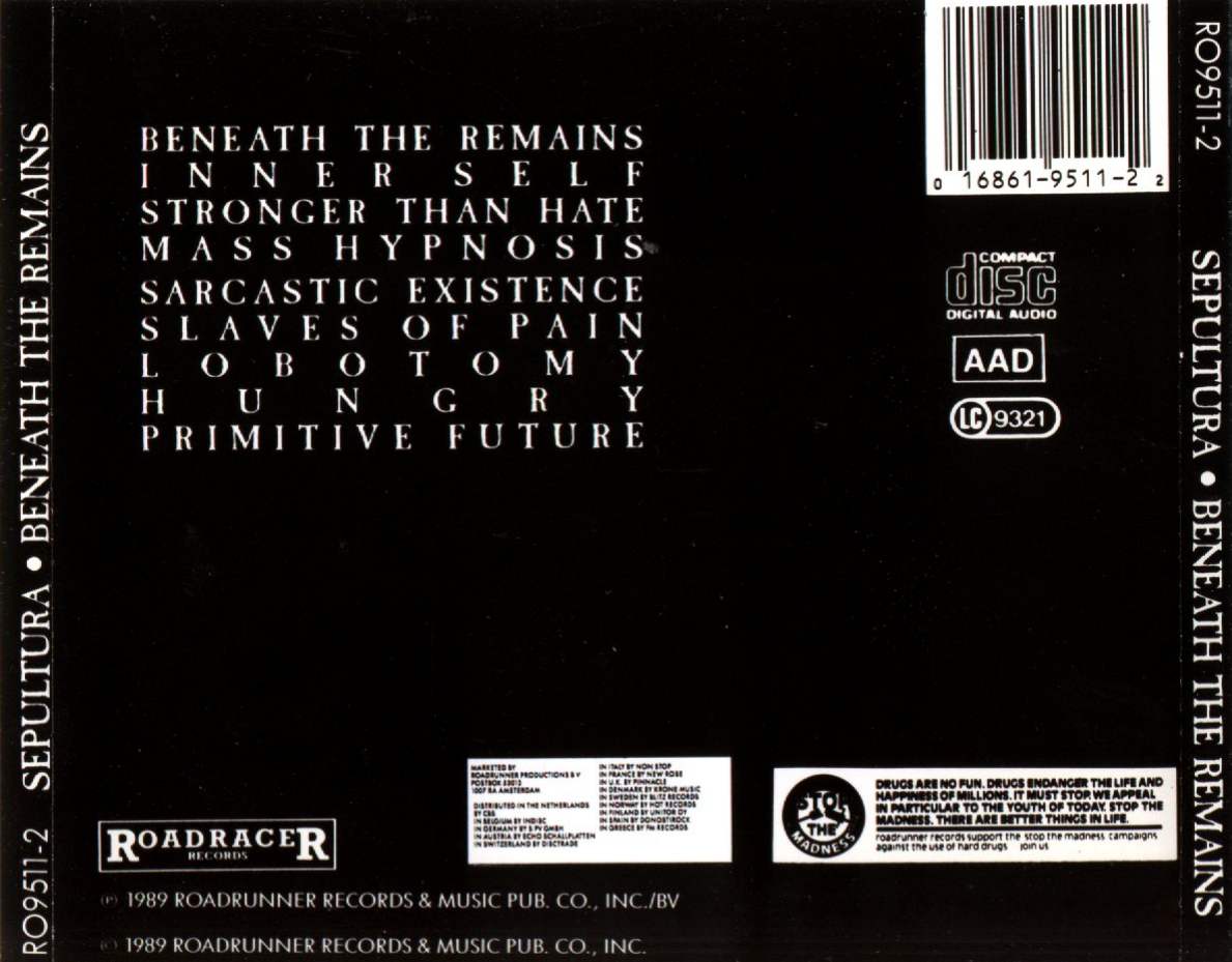 sepultura  beneath the remains b