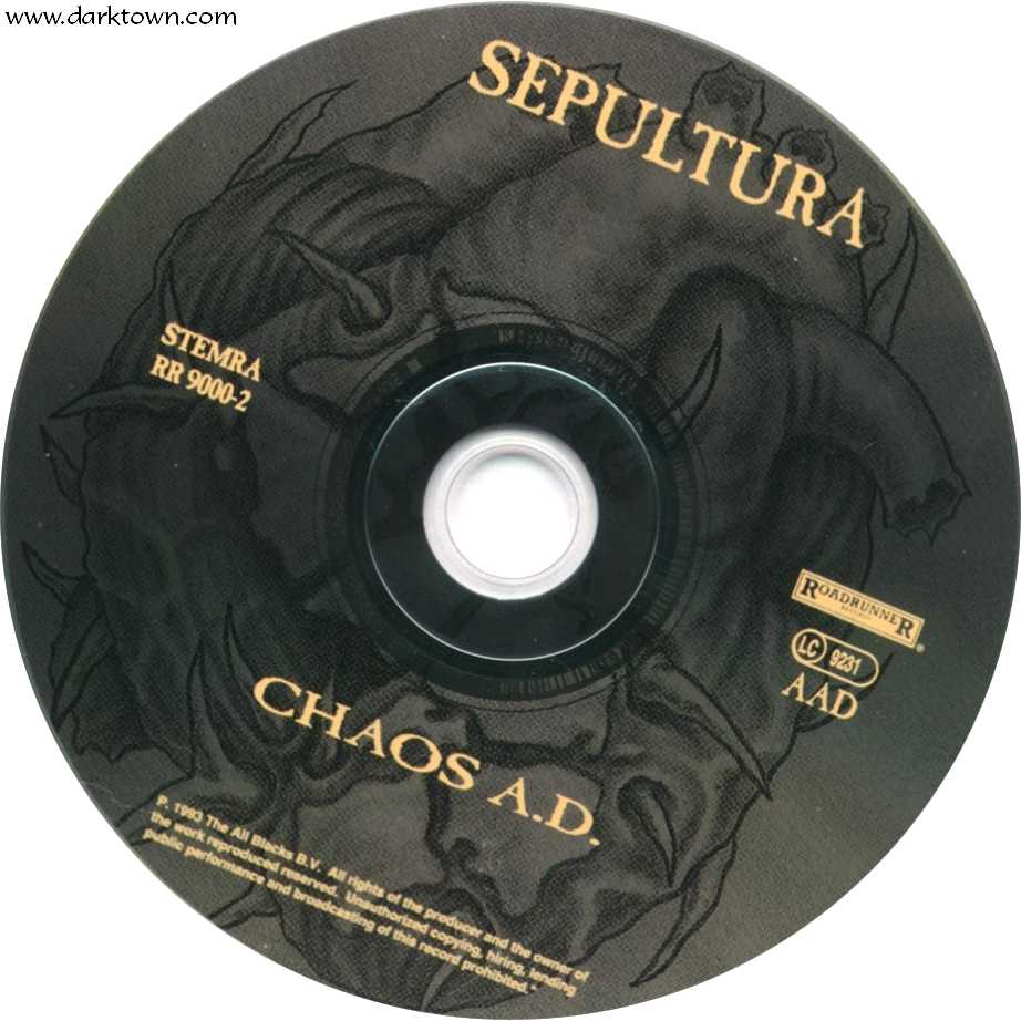 sepultura  chaos ad cd
