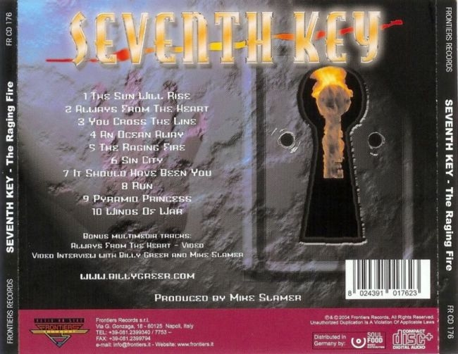 seventh key  the raging fire b