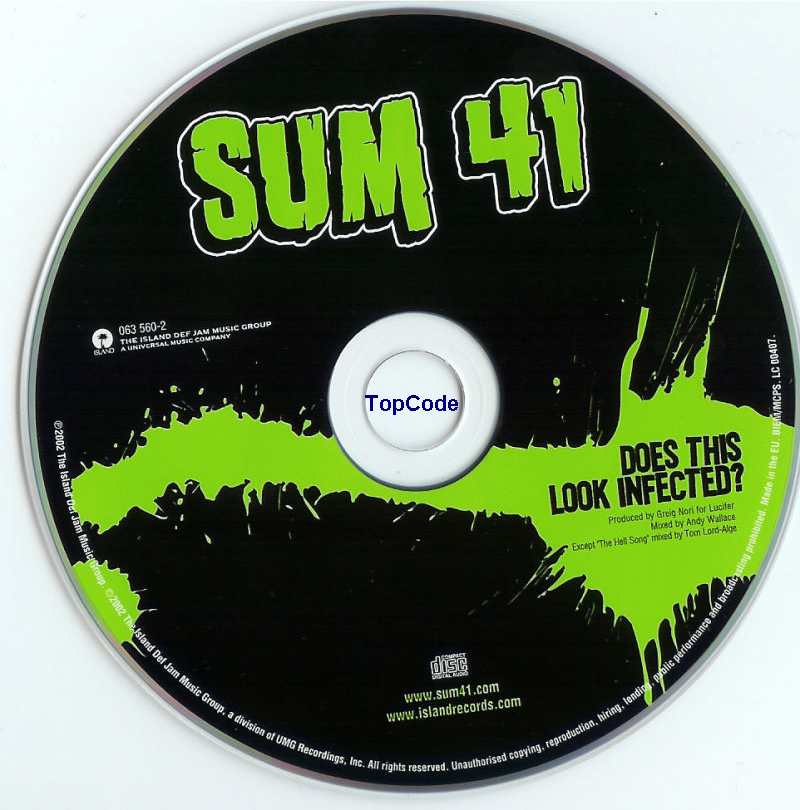 sum41  does this look infected cd