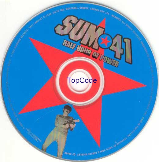 sum41  half hour of power cd
