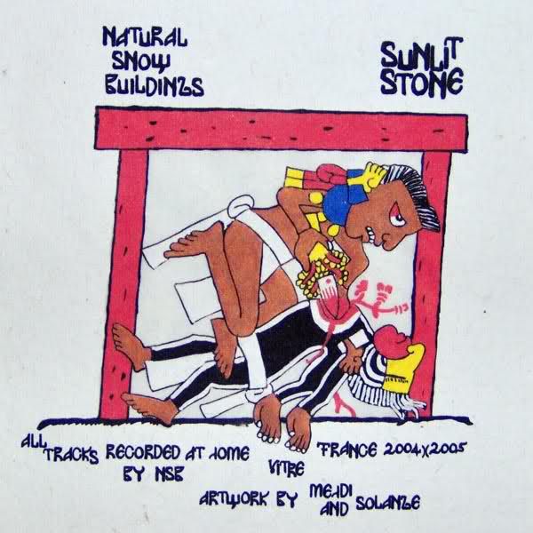 sunlit stone natural snow buildings 