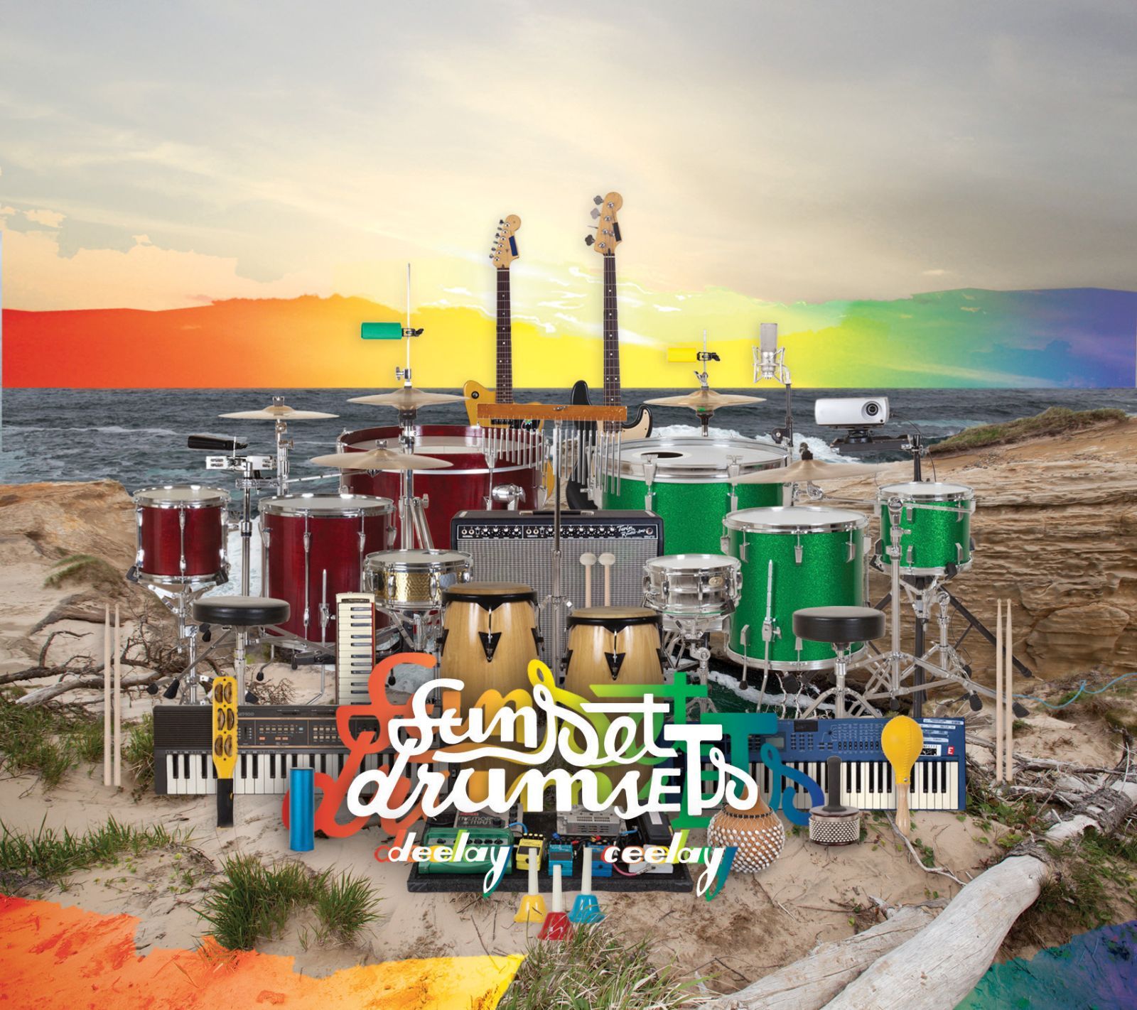 sunset drumsets deelay ceelay 