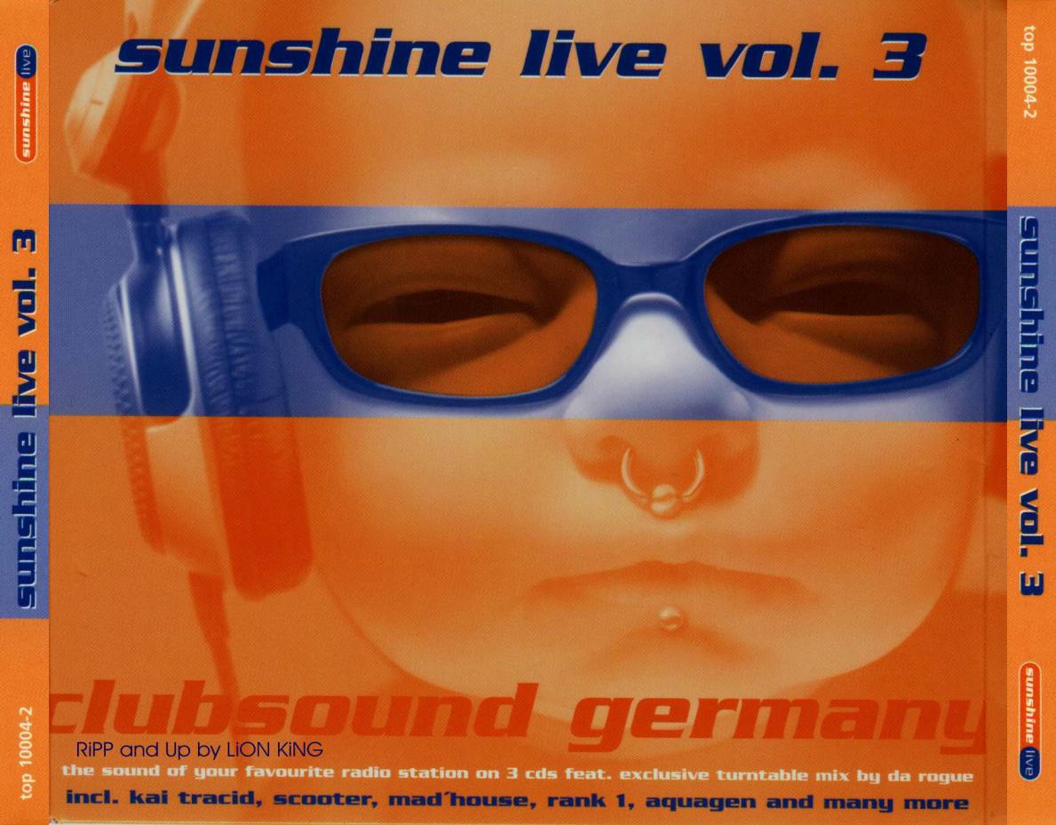 sunshine live  vol03 Back Inlay