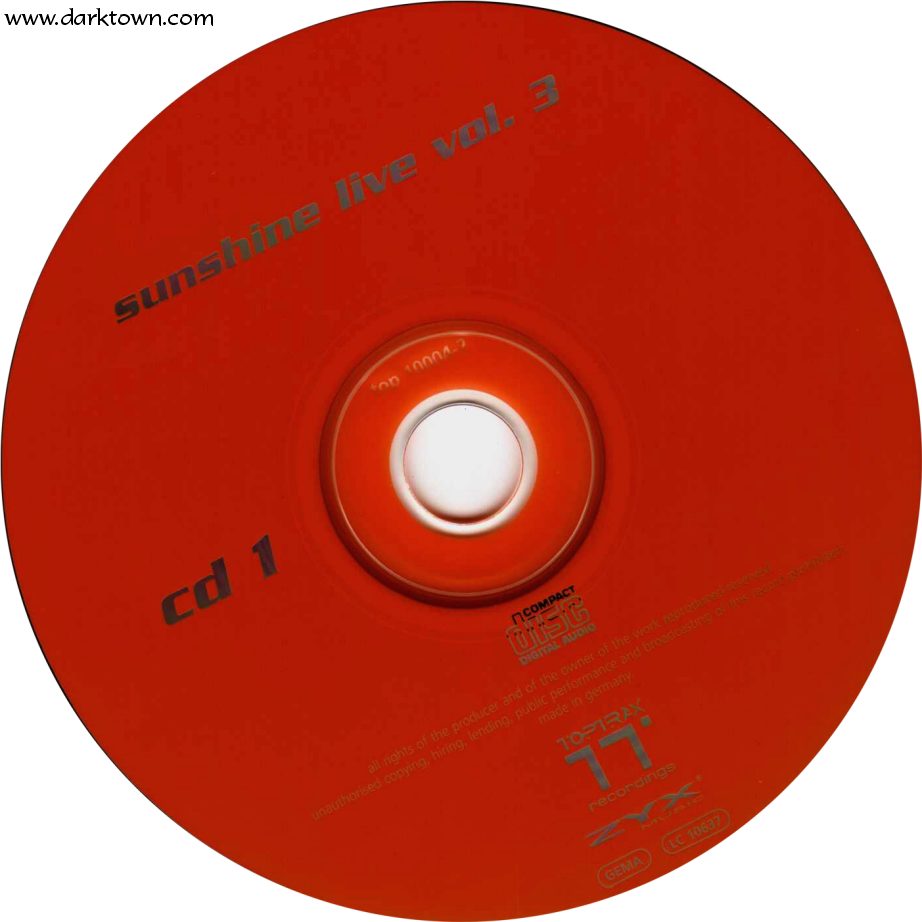 sunshine live  vol03 cd1