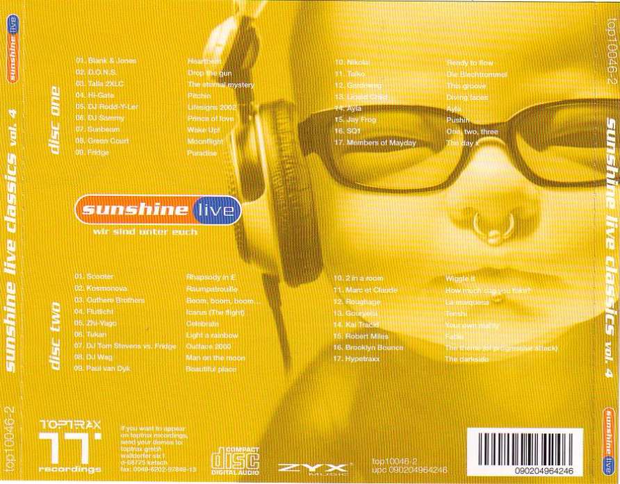 sunshine live classics  vol 04 b
