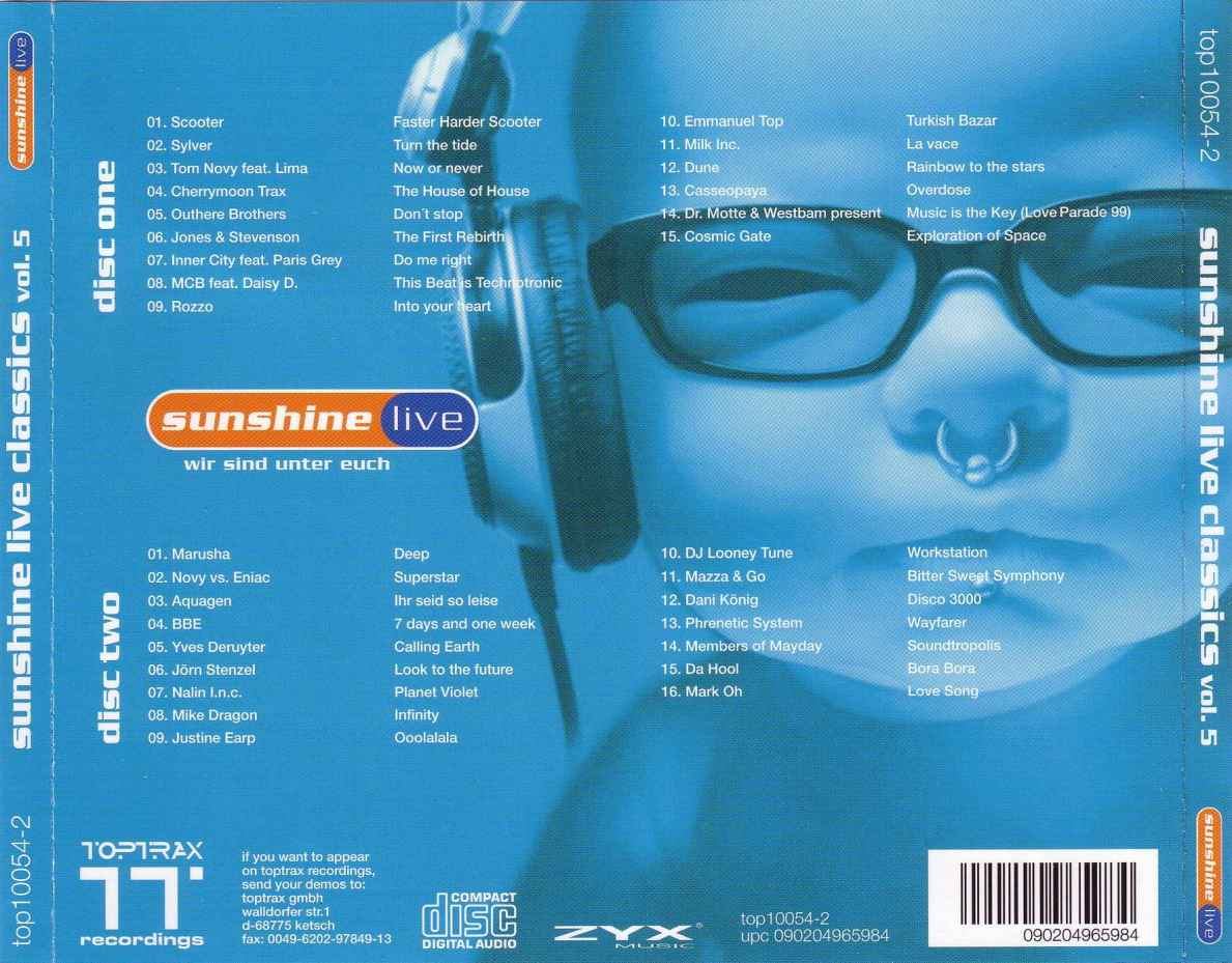 sunshine live classics  vol 05 b