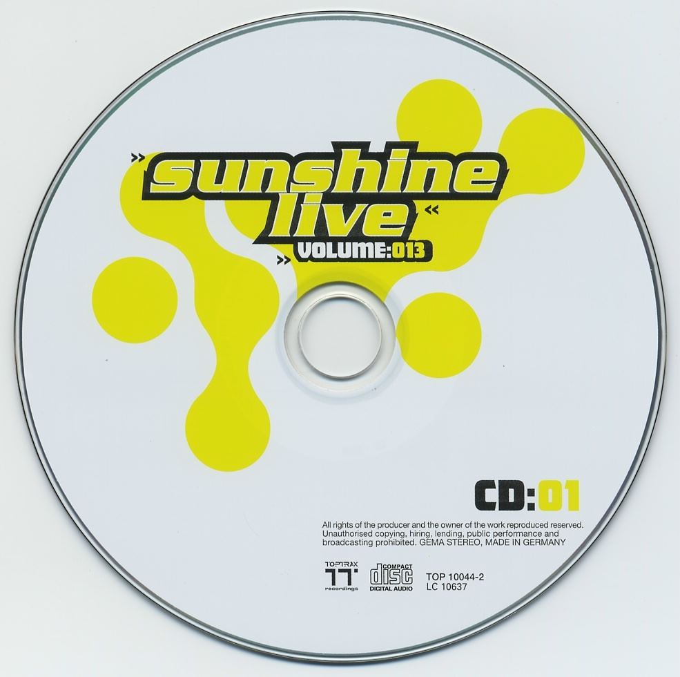 sunshine live vol13 cd1