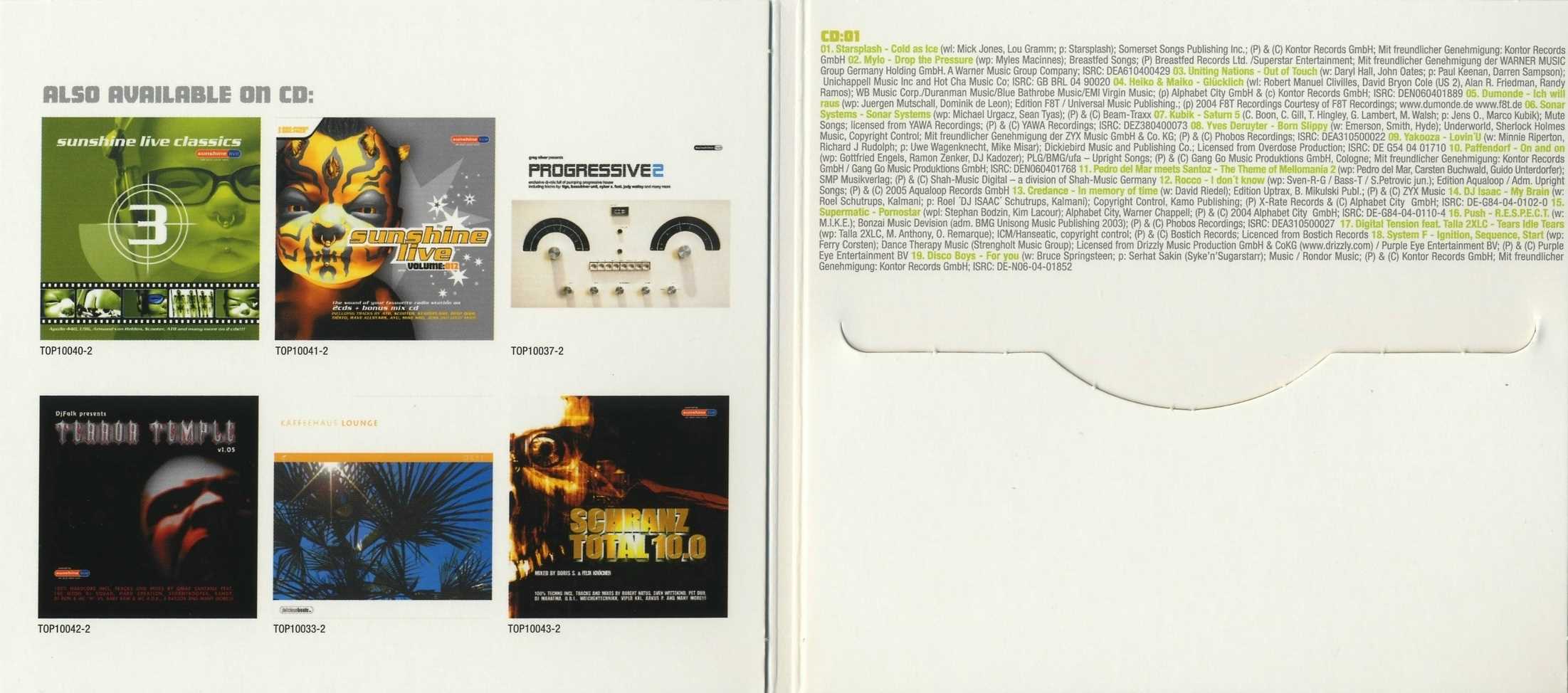 sunshine live vol13 inlay2