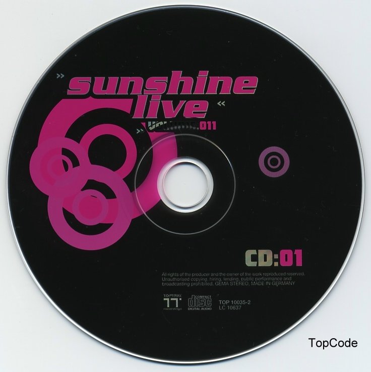sunshine live vol 11 cd1