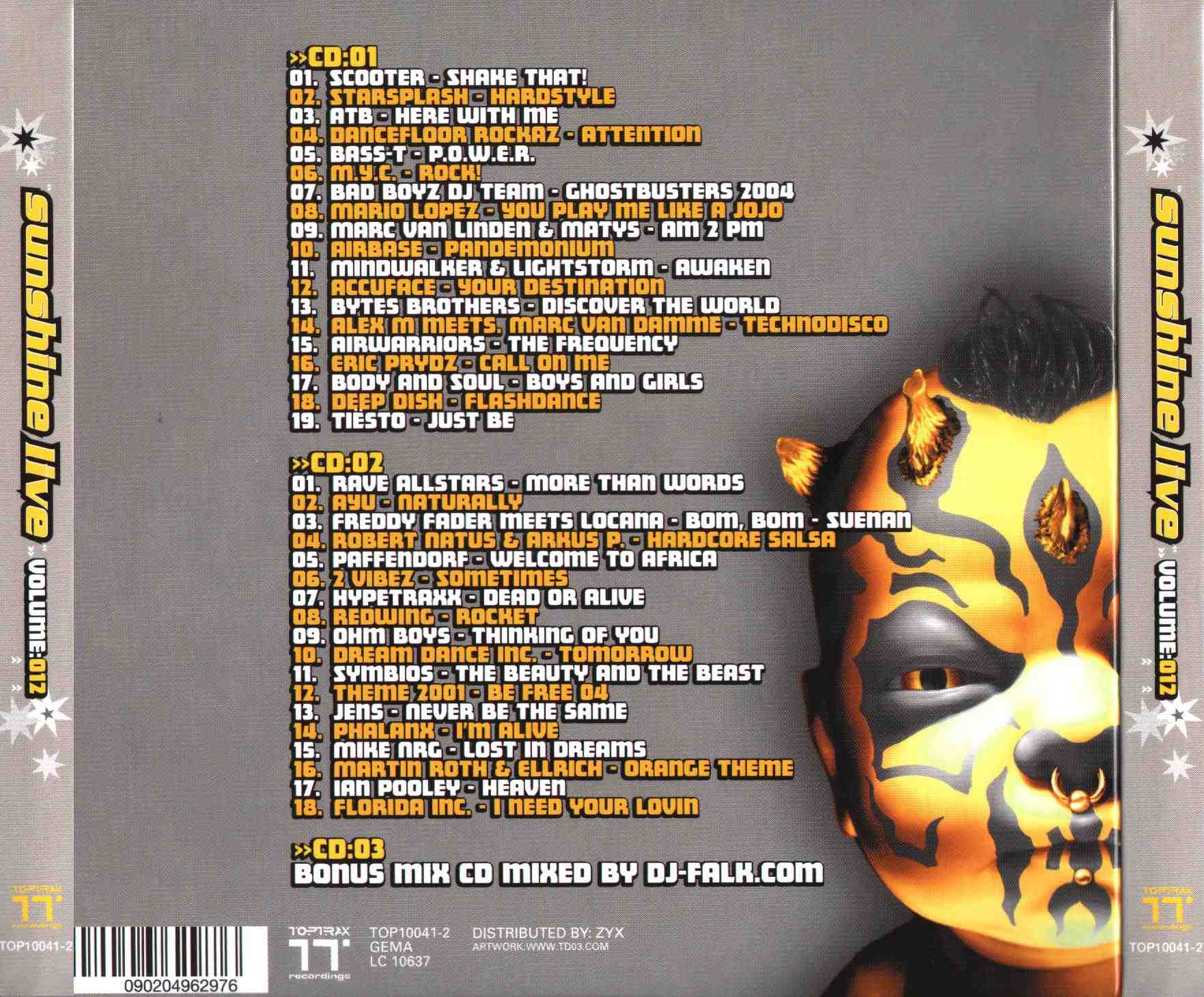 sunshine live vol 12 2004 b