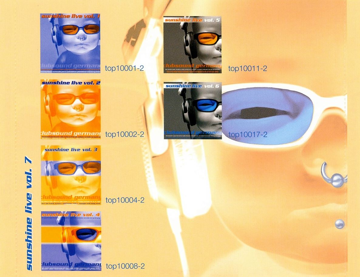 sunshine live vol 7 back inlay