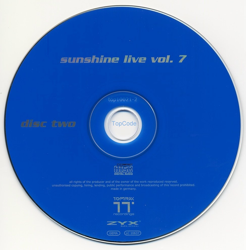 sunshine live vol 7 cd2