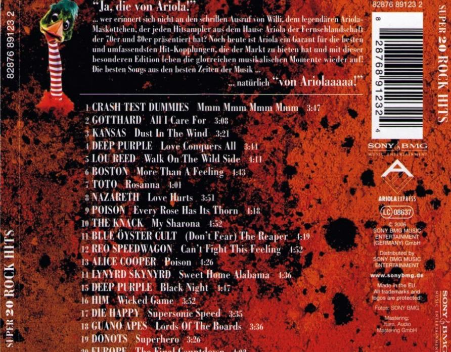 super 20 rock hits b