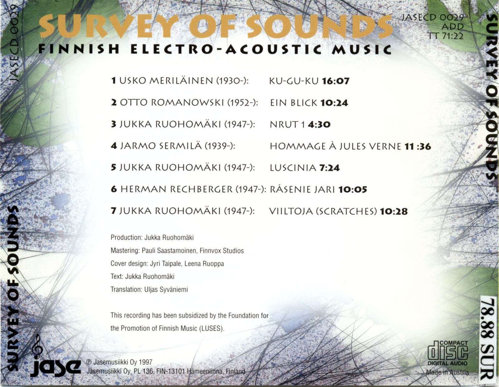 survey of sounds fi herman rechberger 