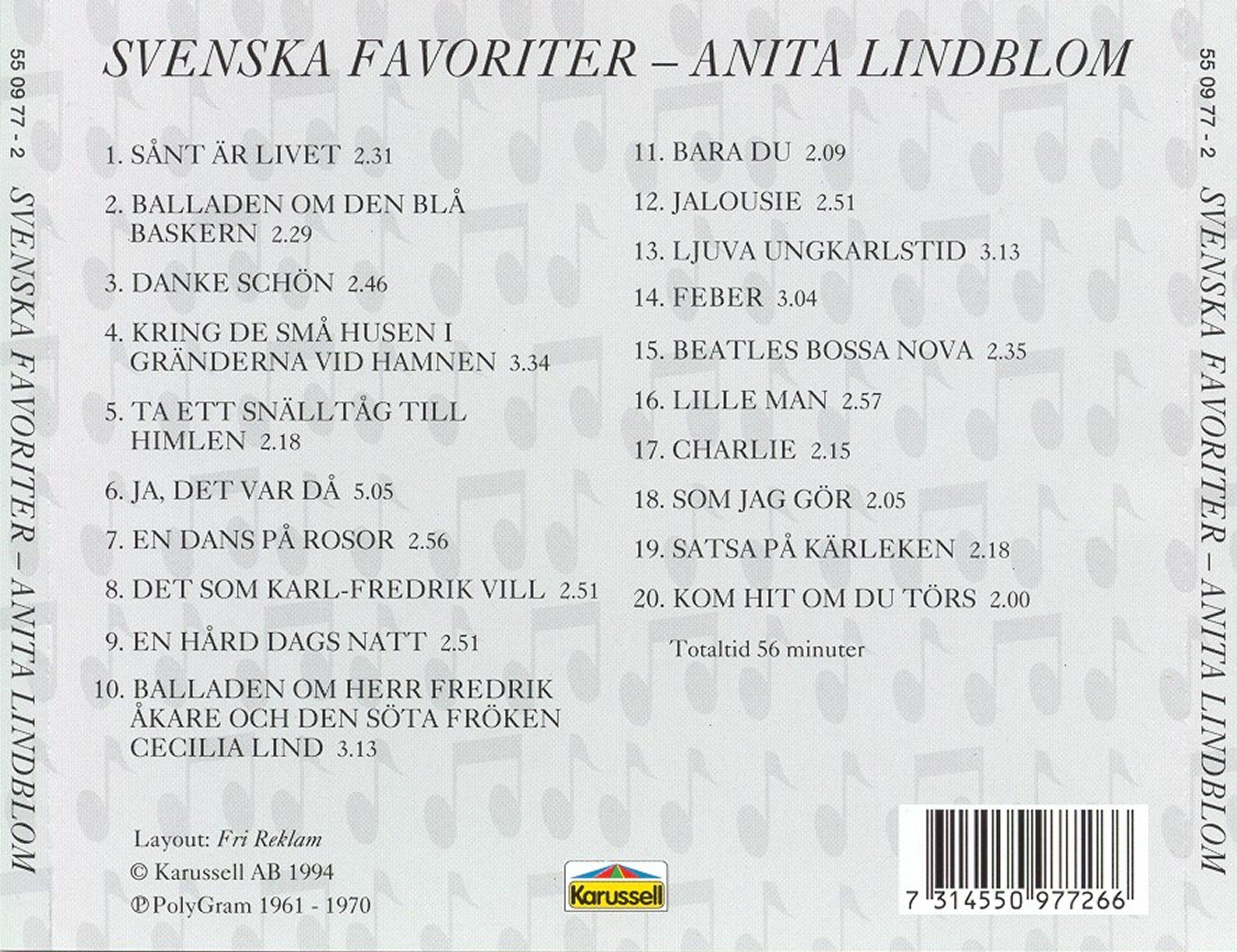 svenska favoriter anita lindblom  