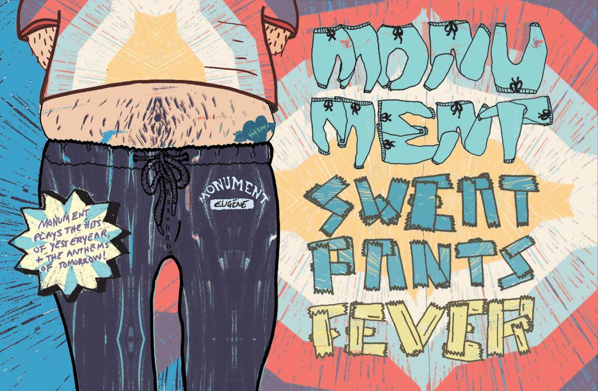 sweatpants fever monument 