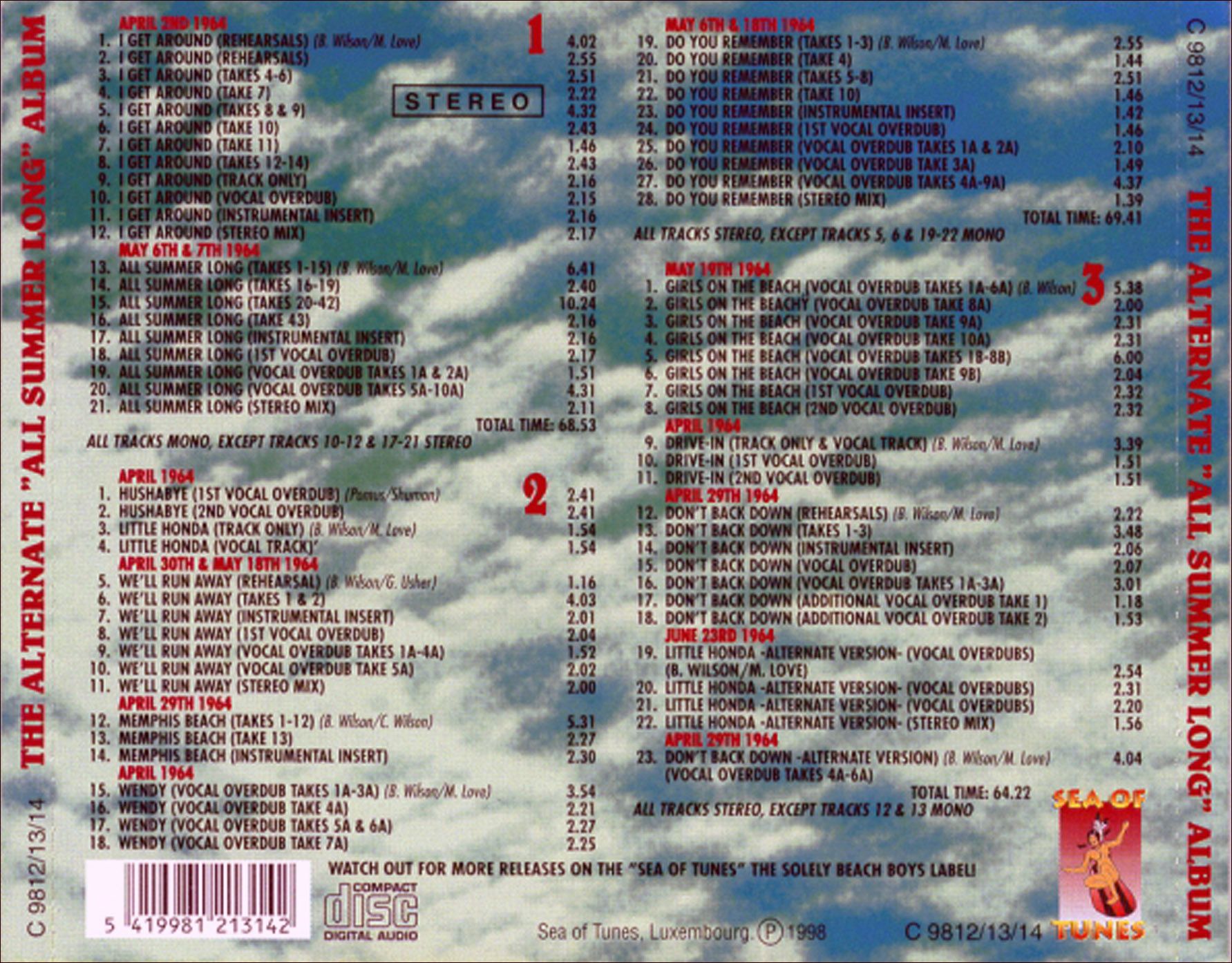 the alternate all su the beach boys 