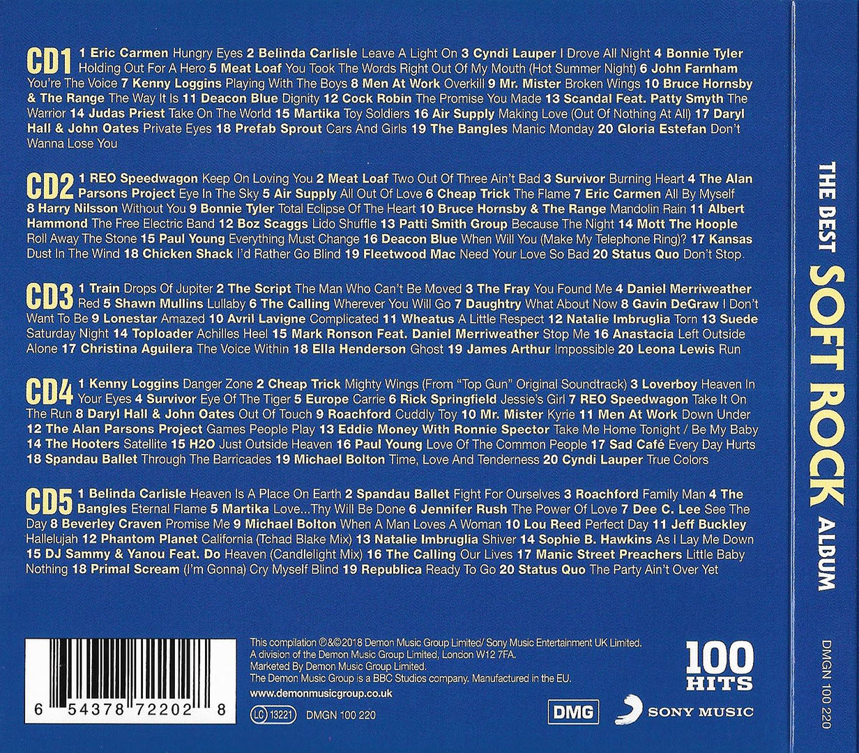 VA  100 Hits The Best Soft Rock Album back 