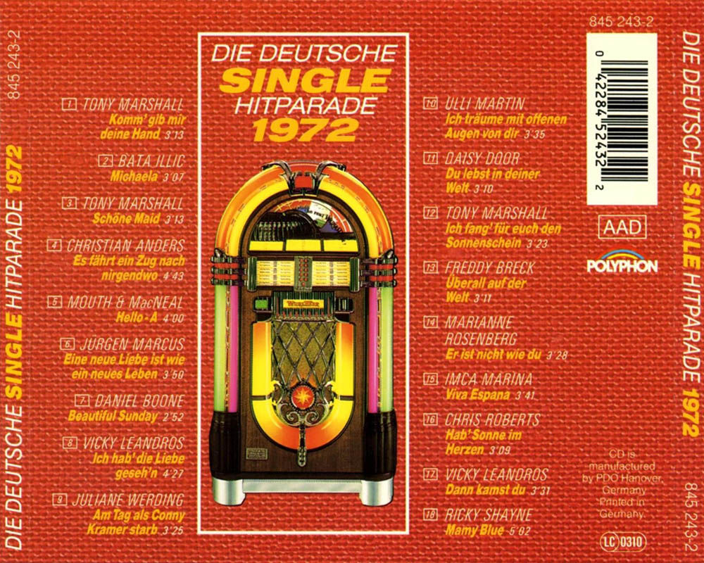 deutsche single hitparade 1972