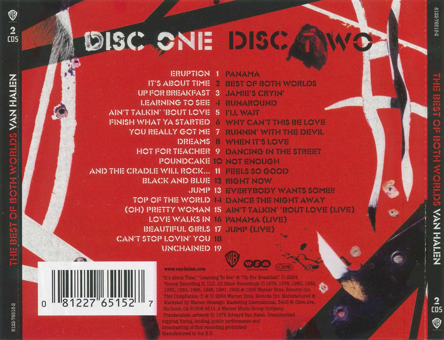 Van Halen The Best Of Both Worlds B Cd Covers Cover Century Over 500 000 Album Art Covers For Free