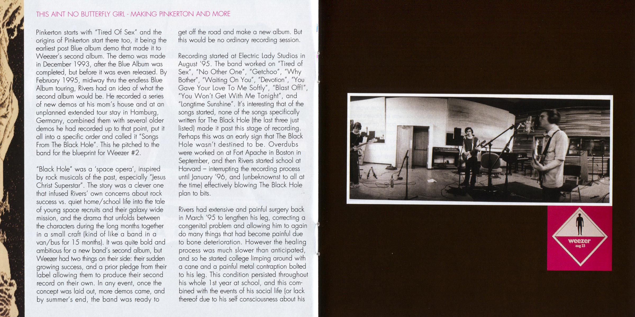Weezer  Pinkerton Deluxe Edition booklet12 