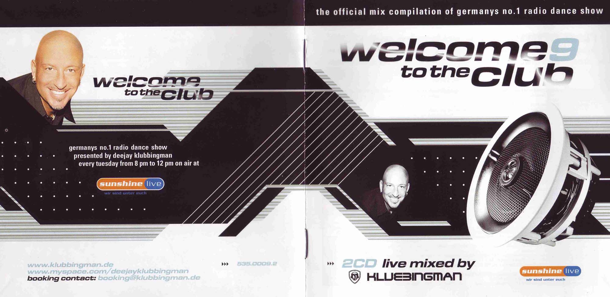 Welcome To The Club Vol 09 Booklet